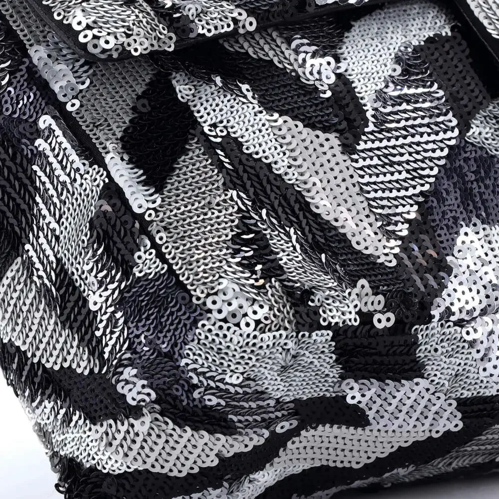 Chanel Cc Chain Flap Bag Sequins Medium #240075C43B - Picture 6 of 7